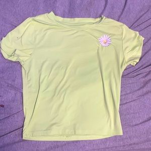It’s a green crop top (washed) only wore it once to manny clothes